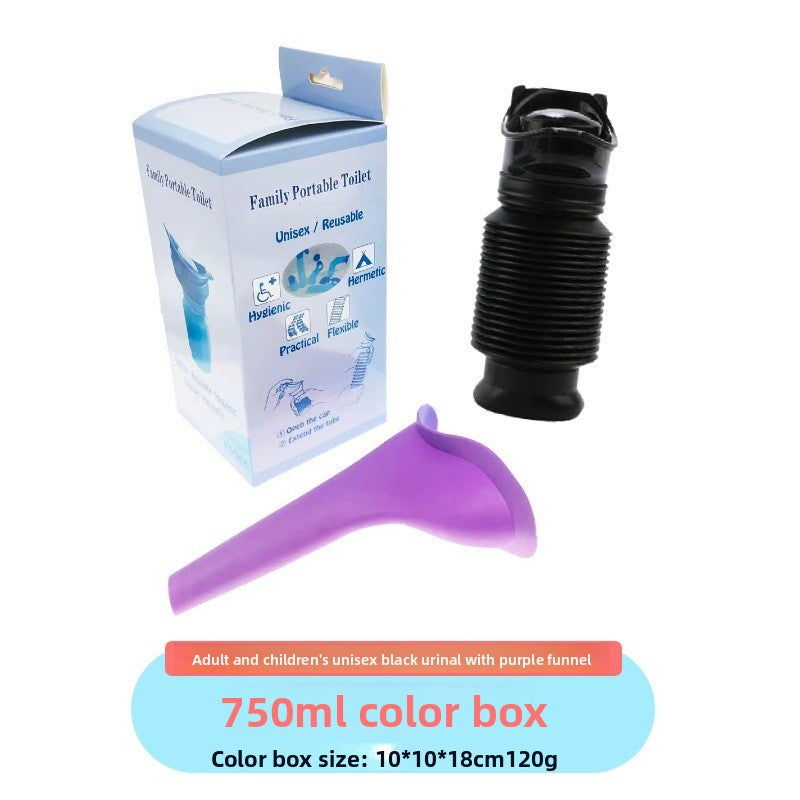 Collapsible Travel Urinal with Cartoon Lids