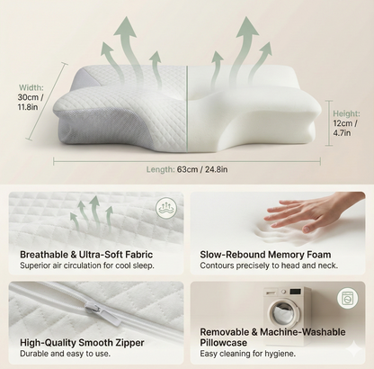 Ergonomic Butterfly Pillow
