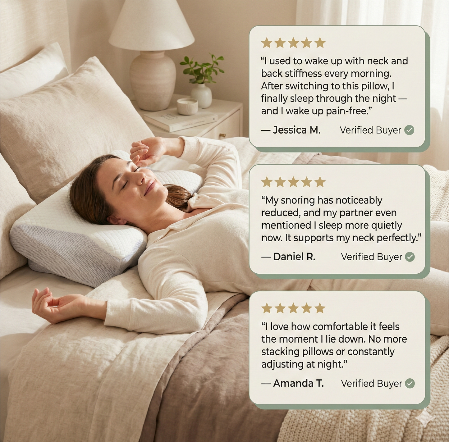 Ergonomic Butterfly Pillow