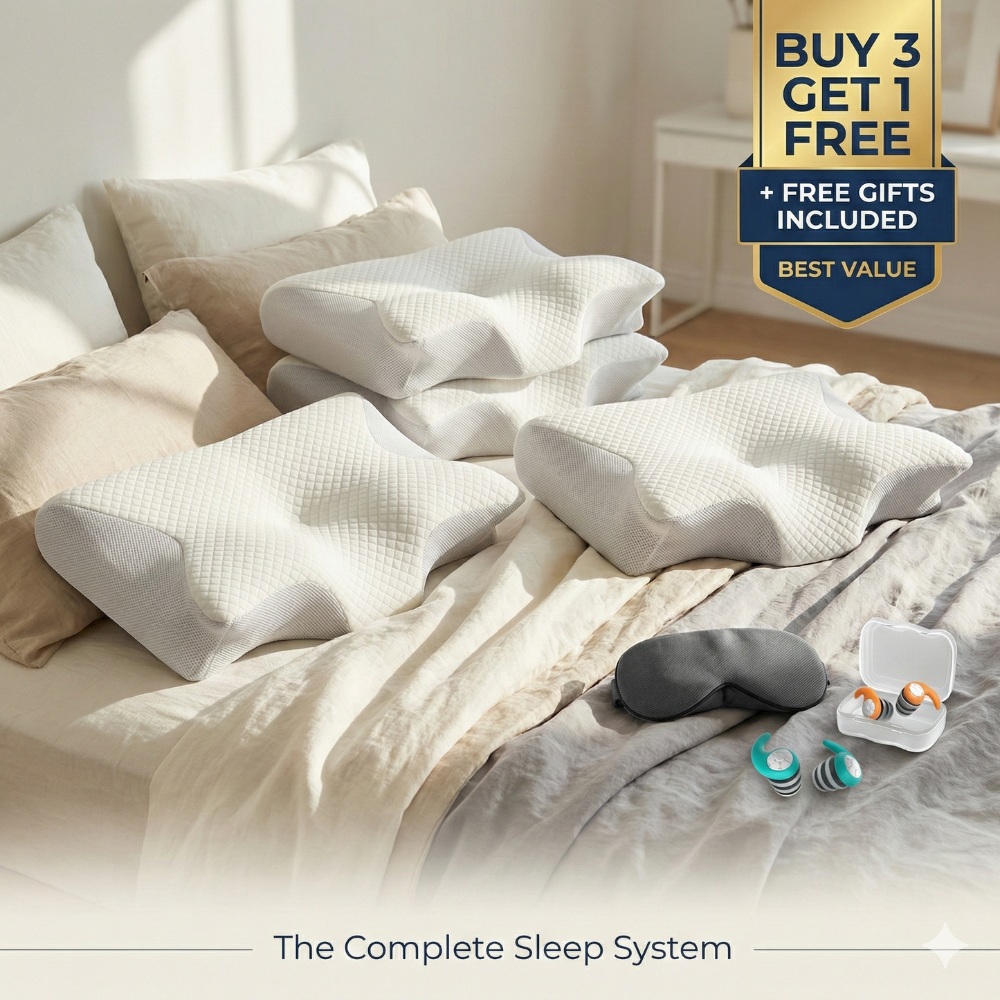 Ergonomic Butterfly Pillow